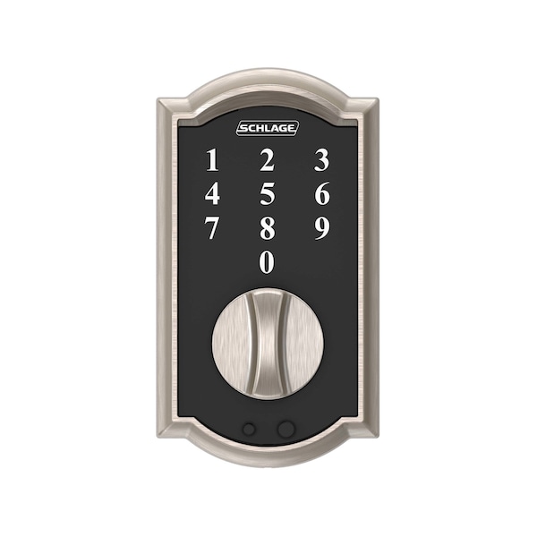 Schlage Schlage Satin Nickel Steel Touchscreen Deadbolt - BE375VCAM619