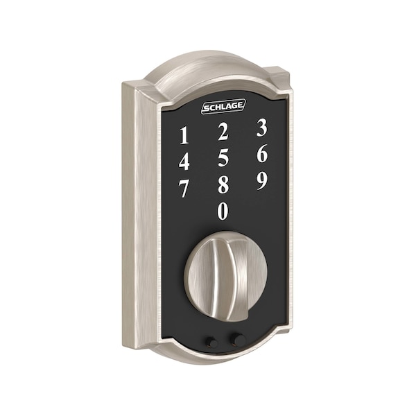 Schlage Schlage Satin Nickel Steel Touchscreen Deadbolt - BE375VCAM619