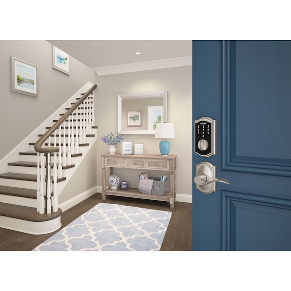 Schlage Schlage Satin Nickel Steel Touchscreen Deadbolt - BE375VCAM619