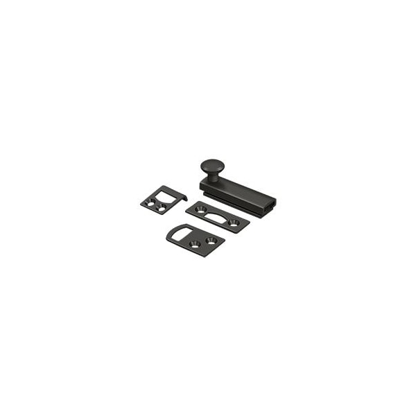 Deltana Surface Bolt, Concealed Screw, Heavy Duty Oil Rubbed Bronze 2" - 2SBCS10B
