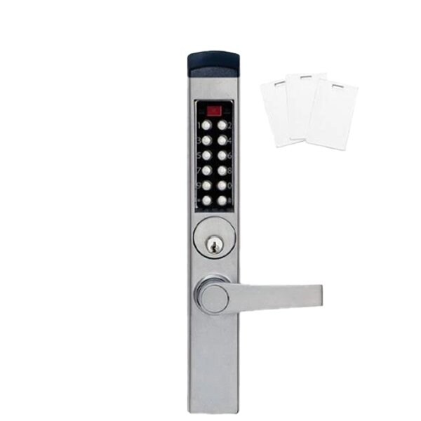 Dormakaba Kaba: Eplex Narrow Stile Lever Trim For Mortise Deadbolt, Schlage "C" Keyway - KABA-E3766MSNL62641