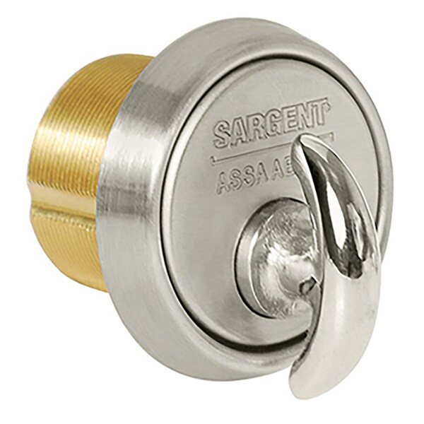 Sargent 1-1/8" Mortise Thumbturn Cylinder, 13-0664 Cam, US32D, 4 Pack - 124-41 32D (4PK)