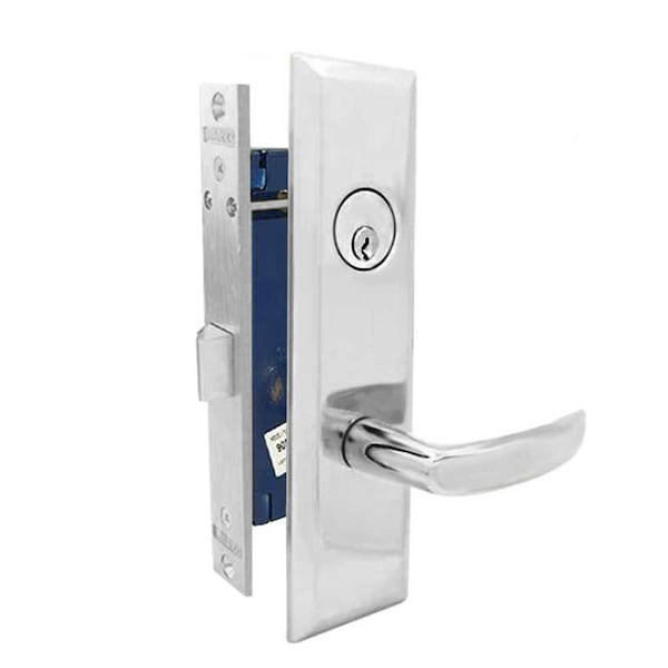 Marks Marks: 9NY96A MORTISE LEVER LOCKSET NEW YORKER - VESTIBULE - SATIN CHROME - LEFT HAND - MRK-9NY96DW-26D-LH