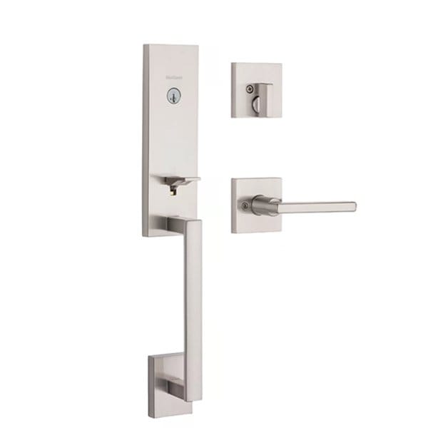 Kwikset Kwikset: Vancouver Handleset Satin Nickel Finish - KWS-818VNHXHFL-SQT-15-SMT-CP