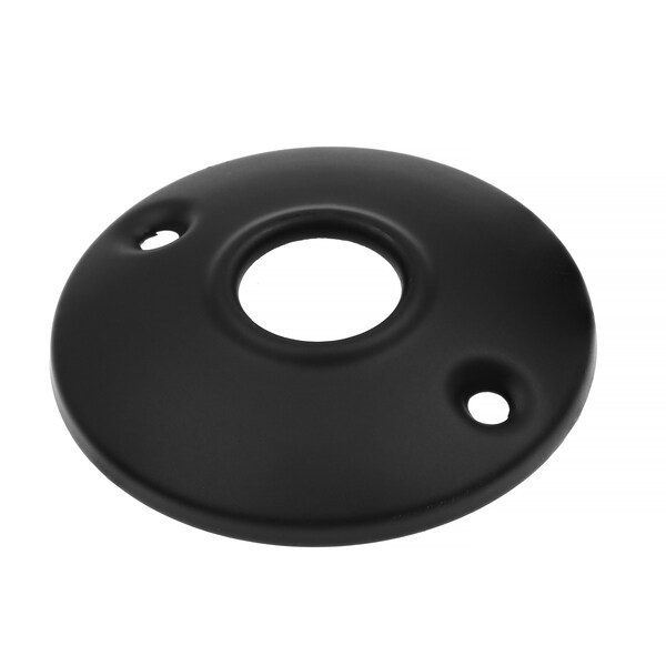 Prime-Line Passage Door Latch Set, Glass Knob with Latch Bolt Matte Black Finish, Vintage - E 28328