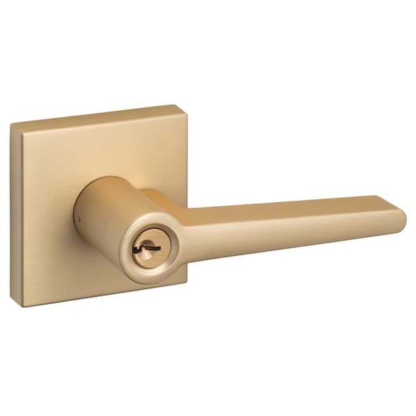 Sure-Loc Hardware Sure-Loc Hardware Basel Square Entry Lever, Satin Brass - BS107-SQ SB