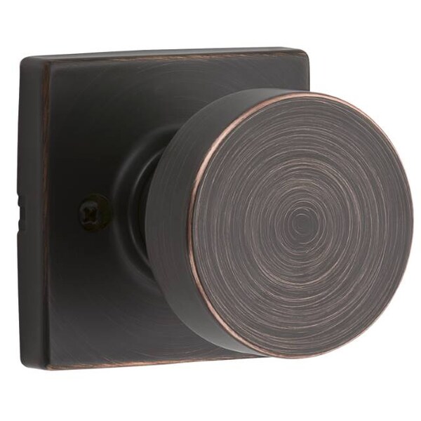 Kwikset Pismo Knob w/Square Rose Single Dummy Lo - 788PSKSQT-11P