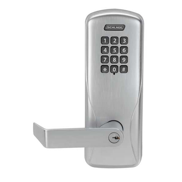 Schlage Electronics Electronic Lock, Satin Chrome, 12 Button - CO100CY50 KP RHO 626 PD