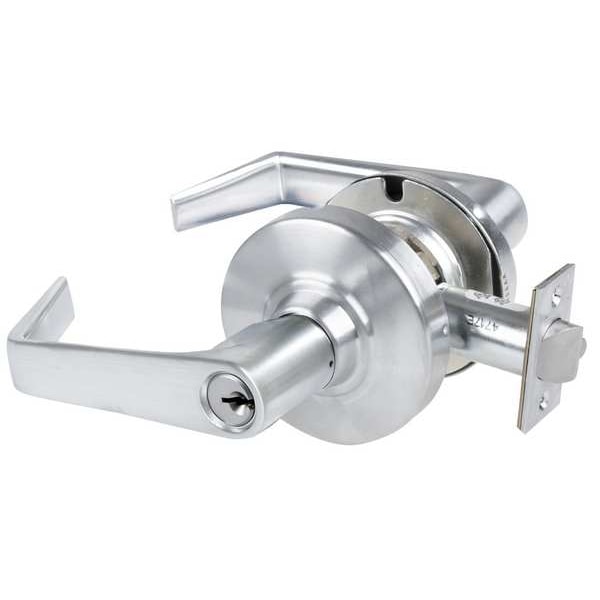 Schlage Sat Lever Storeroom Lock, Satin Chrome - ALX80P SAT 626