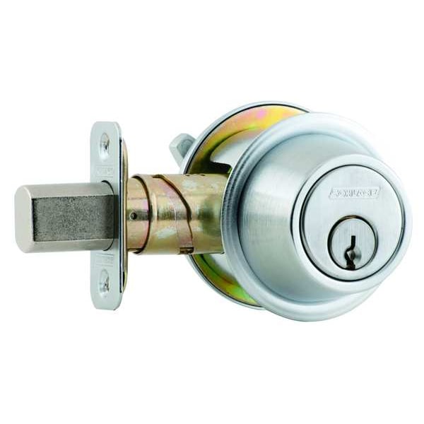 Schlage Deadbolt, HD, Satin Chrome, 6 Pins - B560P 626