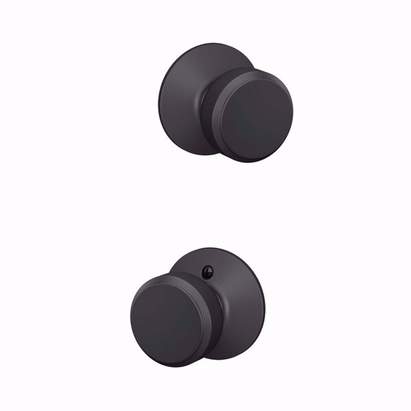 Schlage Schlage Bowery Matte Black Knob Right or Left Handed - F10VBWE622