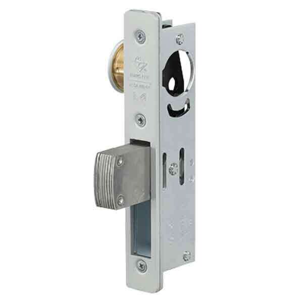 Adams Rite AdamsRite: MS DEADBOLT 1 1/2 BS 628 1 1/2 Inch Backset Flat Faceplate Aluminum - ADR-MS1850S-410-628