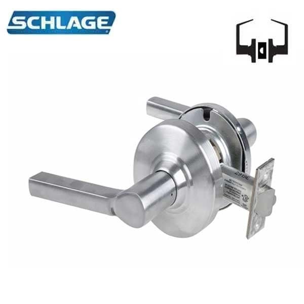 Schlage ND Series Lever Locks, Grade 1 Passage Latch, Latitude Lever, Non-Keyed, Satin Chrome Finish, Non-ha - SCH-ND10S-LAT-626