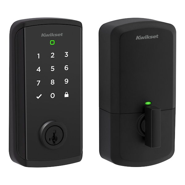 Kwikset Halo Select Touchscreen Deadbolt with WiFi and Thread Connectivity with SmartKey and Tapered - 9800WIFITHRDTSCR-514S