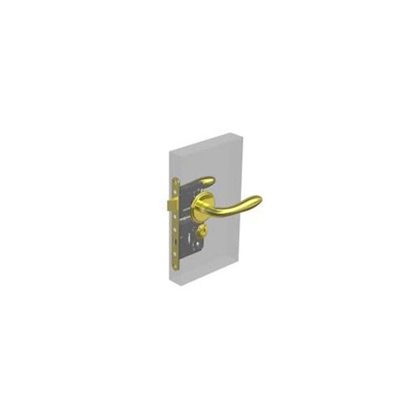 Southco McCoy Star Entry Door Latch, Portifino Handle, Star Key Lock, Left Hand Out - MA-02-430-02-400