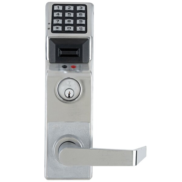 Alarm Lock Pushbutton Mortise Lock with Deadbolt, with Prox Reader, 300 Users, 40,000 Event Audit Trail, Weathe - PDL3500DBL US26D