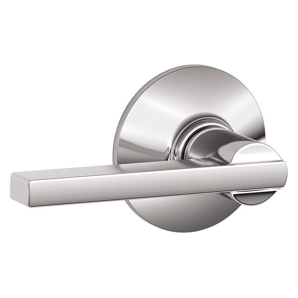 Schlage Residential Door Lever Lockset, Bright Nickel, Passage - F10 LAT 618