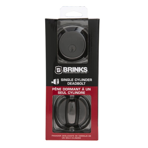 Brinks Commercial Brinks Push Pull Rotate Oil Rubbed Bronze Steel Deadbolt - 23061-150