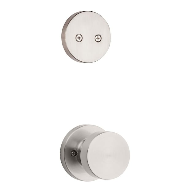 Kwikset Dummy Interior Pismo Knob Trim with Round Rose Satin Nickel Finish - 973PSKRDT-15