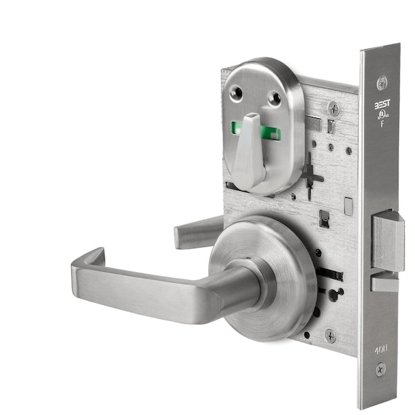 Best Grade 1 Office Mortise Lock, Double Visual Indicator, 15 Lever, H Rose, SFIC Housing Less Core, Sati - 45H7AT15H626VIB