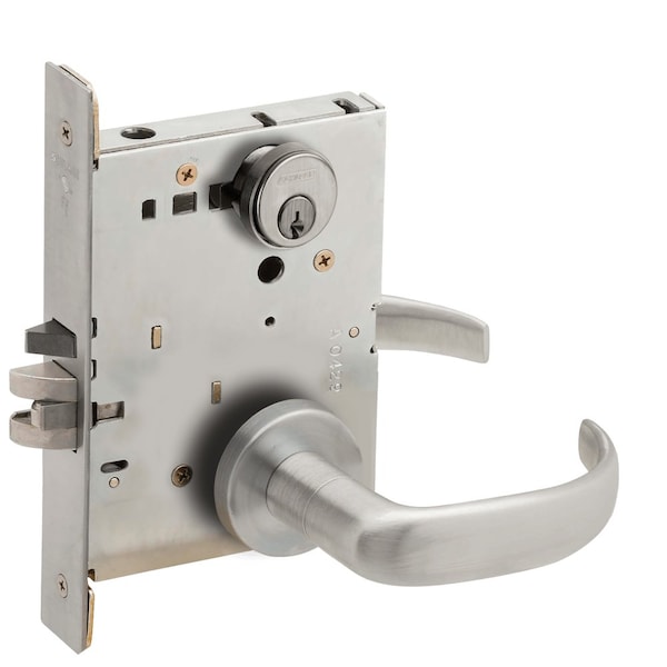 Schlage Grade 1 Entrance Office with Auto Unlocking Mortise Lock, Conventional Cylinder, S123 Keyway, 17 Lev - L9056P 17A 626
