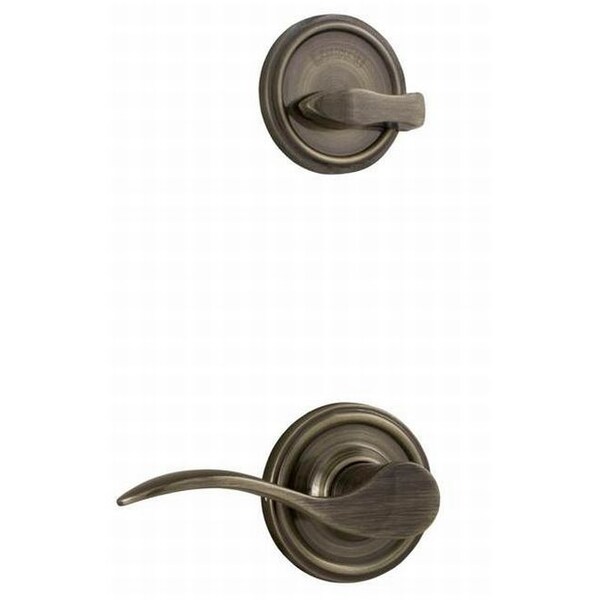 Weslock RH Bordeau INT SGL CYL HSET Trim Lexington or Colonial Antique Brass - R2100--UASL20