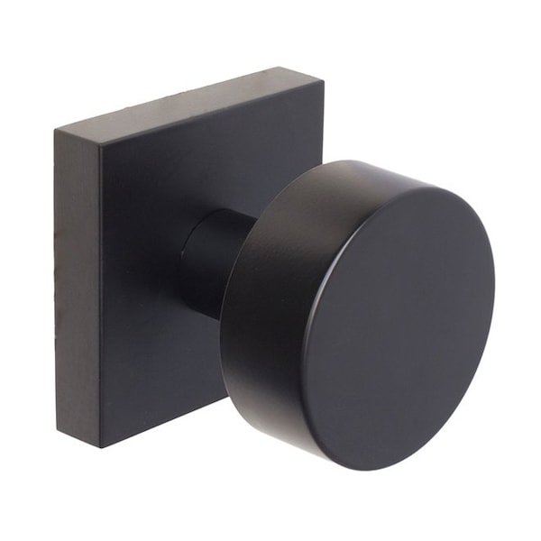 Weslock Mesa Knob Passage Lock with Adjustable Latch and Full Lip Strike Matte Black Finish - 007004242FR20