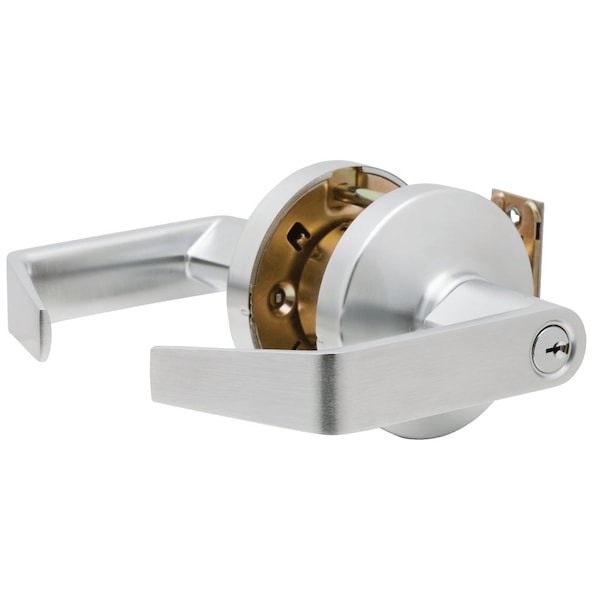 Falcon Grade 1 Storeroom Cylindrical Lock, Dane Lever, Conventional Cylinder, Satin Chrome Fnsh, Non-handed - K581PD D 626