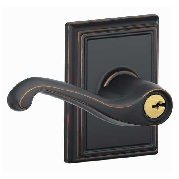 Schlage Lever Lockset, Mechanical, Entrance, Grd. 2 - F51A FLA 716 ADD