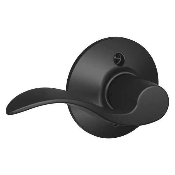 Schlage Matte Black Dummy Lever Lockset, Accent, Right Hand - F170 ACC 622 RH