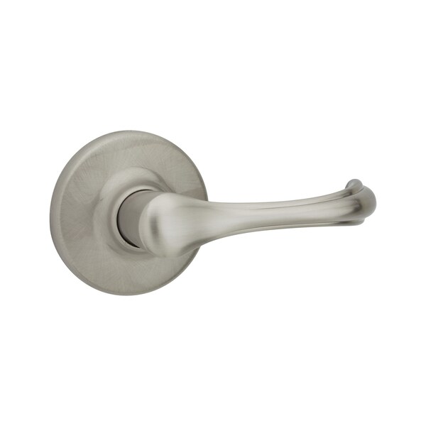 Kwikset Dorian Lever Passage Door Lock with New Chassis and 6AL Latch and RCS Strike Satin Nickel Finish - 200DNL-15