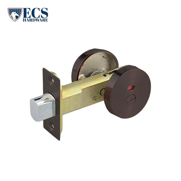 Ecs Hardware Commercial Privacy Indicator Deadbolt, 10B, Oil Rubbed Bronze, Grade 2 - ECSH-CDBI201-ORB