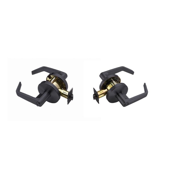 Falcon W511PD622 W Series Office Dane Lever Lock C Keyway 30197 Latch 30148 Strike Matte Black Finish - W511PD622