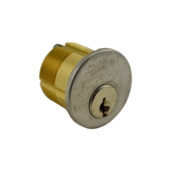 Corbin Russwin 1-1/8" Standard Mortise Cylinder with Cloverleaf Cam and 6 Pin L4 Keyway Satin Chrome - CR1000118A01626L4