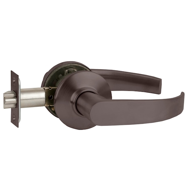 Schlage Grade 2 Tubular Lock, Passage/Closet Latch Function, Non-Keyed, Neptune Lever, Oil-Rubbed Bronze Fin - S10D NEP 613