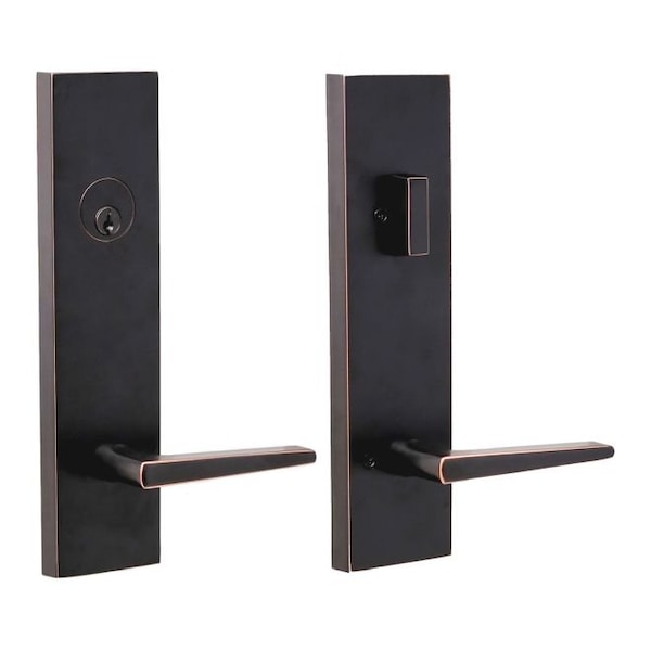 Weslock Philtower Lever Addy Escutcheon Single Cylinder Deadbolt Passage Lock with Adjustable Latch and - 066217171SL2D