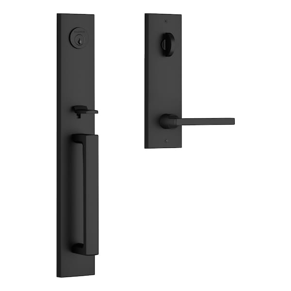 Baldwin Emergency Egress Santa Cruz Handleset with Square Lever and Contemporary Square Escutcheon with - EESANXSQUCQE190