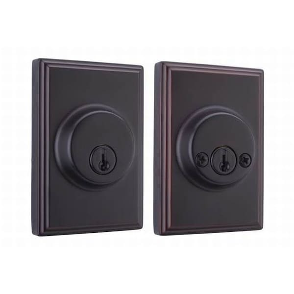 Weslock Woodward DBL CYL Deadbolt ADJ Latch Deadbolt Strike Oil Rubbed Bronze - 03772-1-1SL23