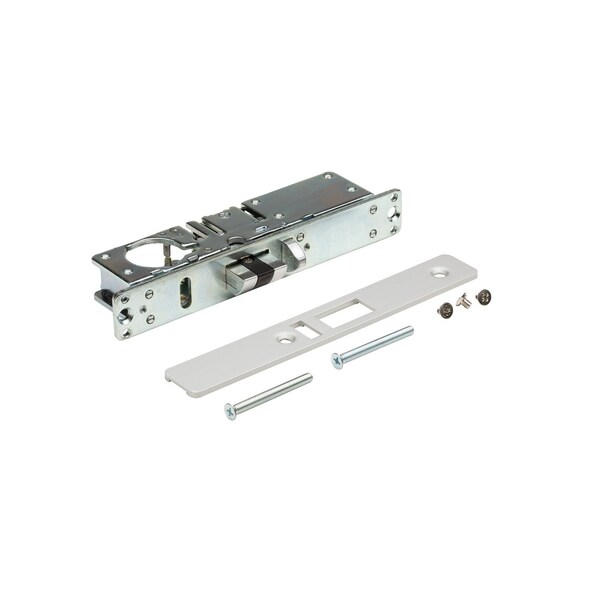 Global Door Controls 1-1/8 in. Heavy Duty Mortise Lock with Deadlatch Function for Adams Rite Type Storefront Door in Aluminum - TH1104-1-1/8-AL