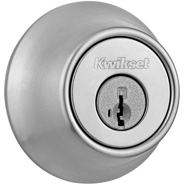Kwikset Kwikset SmartKey Security Satin Chrome Metal Double Cylinder Deadbolt - 96650-511