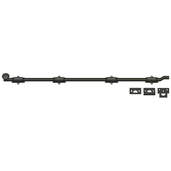 Deltana Surface Bolt With Off-Set, Heavy Duty Oil Rubbed Bronze 42" - FPG4210B