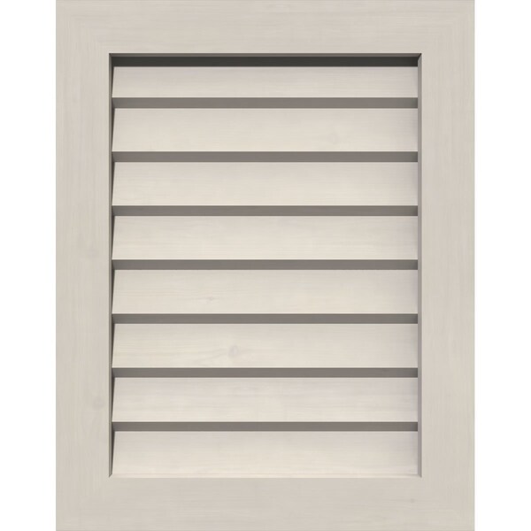 Ekena Millwork Vertical Gable Vent Non-Functional Western Red Cedar Gable Vent w/Decorative Face Frame, 16"W x 30"H - GVWVE16X3002SDPWR