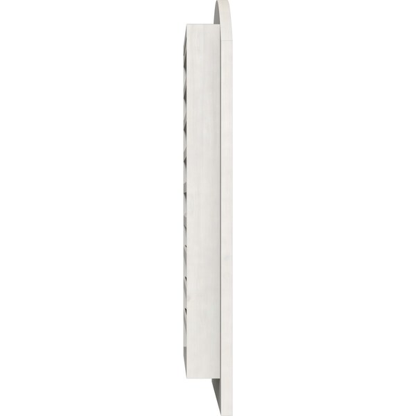 Ekena Millwork Arch Top Gable Vent, Functional, Western Red Cedar Gable Vent w/1" x 4" Flat Trim Frame, 20"W x 24"H - GVWAR20X2401SFPWR