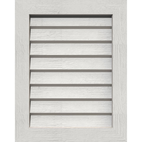 Ekena Millwork Vertical Gable Vent Non-Functional Western Red Cedar Gable Vent w/Decorative Face Frame, 16"W x 28"H - GVWVE16X2802RDPWR