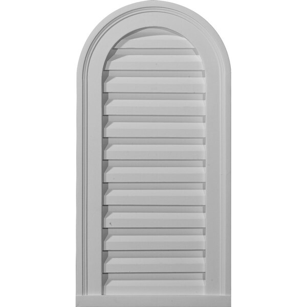 Ekena Millwork Cathedral Urethane Gable Vent Louver, Functional, 22"W x 24"H - GVCA22X24F