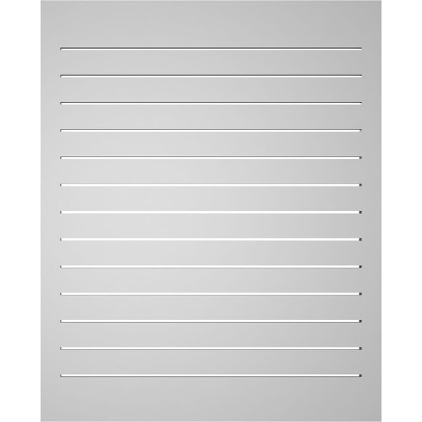 Ekena Millwork Vertical Surface Mount PVC Gable Vent: Functional, w/ 2"W x 2"P Brickmould Sill Frame, 34"W x 42"H - GVPVE34X4203SF