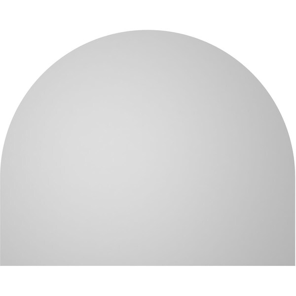 Ekena Millwork Round Top Surface Mount PVC Gable Vent w/ 2"W x 2"P Brickmould Sill Frame, 30"W x 24"H - GVPRT30X2403SN