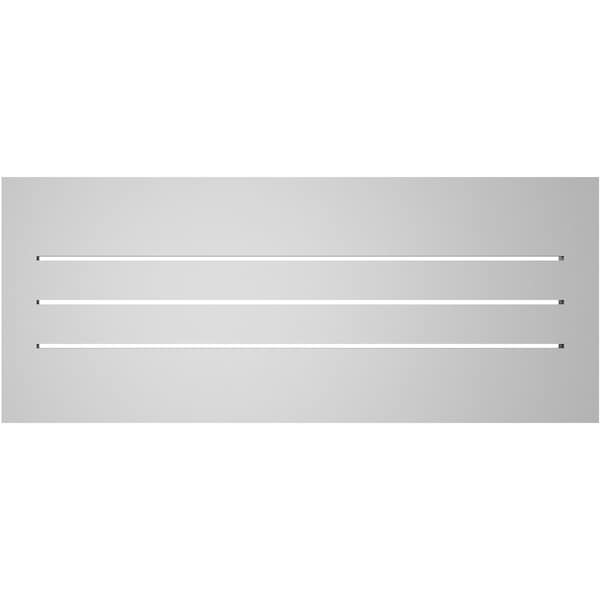 Ekena Millwork Vertical Surface Mount PVC Gable Vent: Functional, w/ 2"W x 2"P Brickmould Sill Frame, 34"W x 14"H - GVPVE34X1403SF