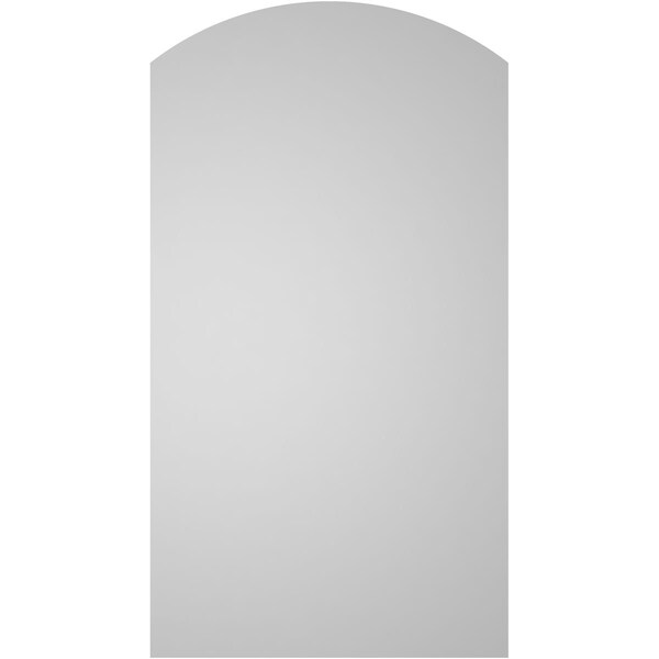 Ekena Millwork Arch Top Surface Mount PVC Gable Vent: Functional, w/ 3-1/2"W x 1"P Standard Frame, 12"W x 22"H - GVPAR12X2201SF