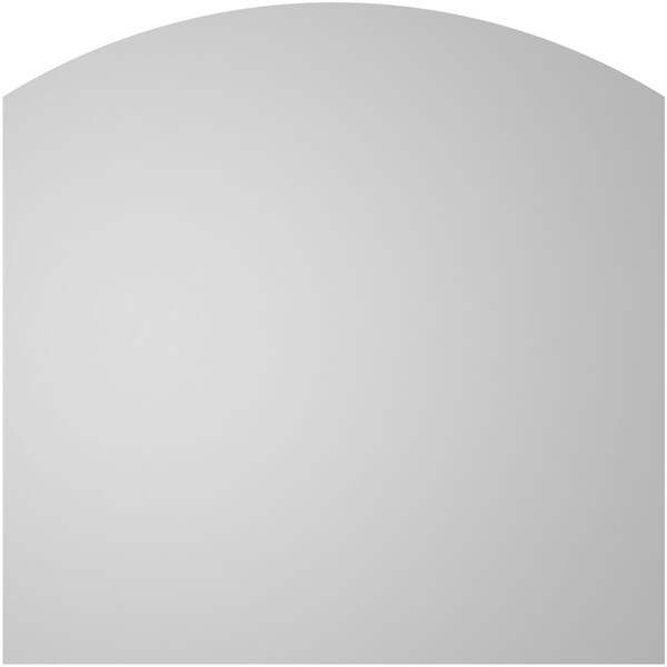 Ekena Millwork Arch Top Surface Mount PVC Gable Vent: Functional, w/ 2"W x 1-1/2"P Brickmould Frame, 42"W x 42"H - GVPAR42X4202SF